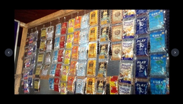 sachet alcoholic drink