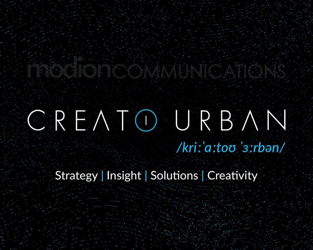 Modion Communications Rebrands as Creato Urban Reflecting Ambitious Global Aspirations